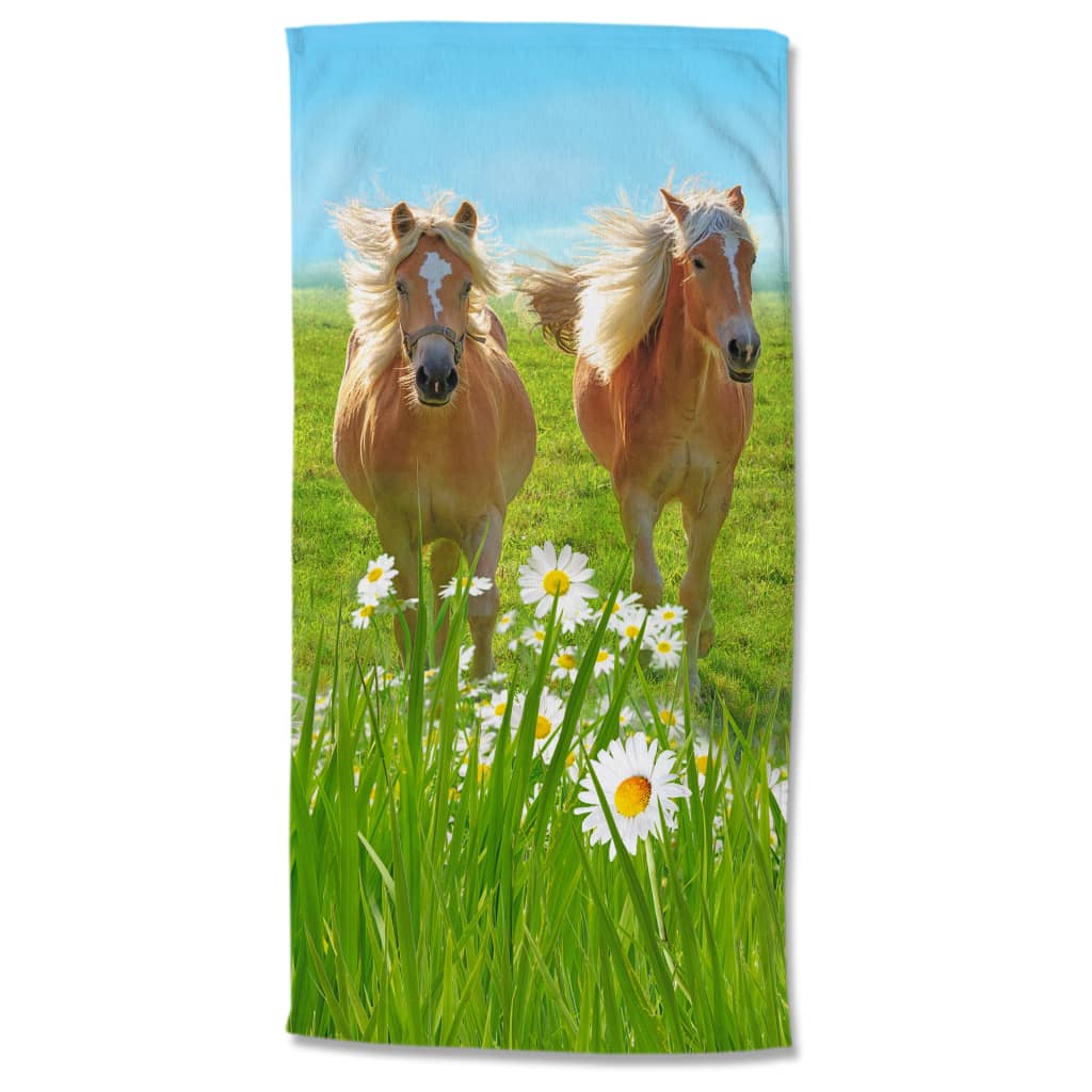 Good Morning Badlakan HORSES 75x150 cm flerfärgat