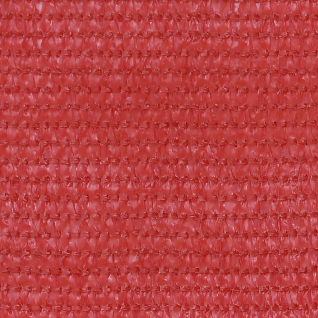 vidaXL Balkongskärm röd 120x400 cm HDPE