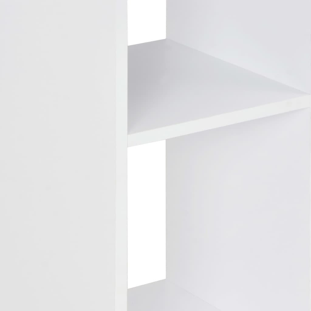 vidaXL Barbord vit och betonggrå 60x60x110 cm