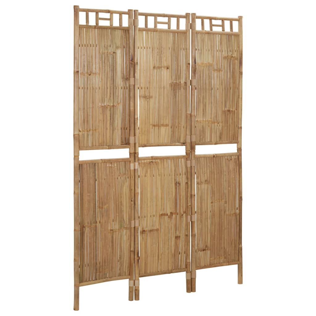 vidaXL Rumsavdelare 3 paneler bambu 120x180 cm