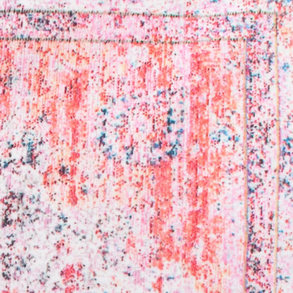 vidaXL Matta med mönster tvättbar flerfärgad 200x300 cm polyester