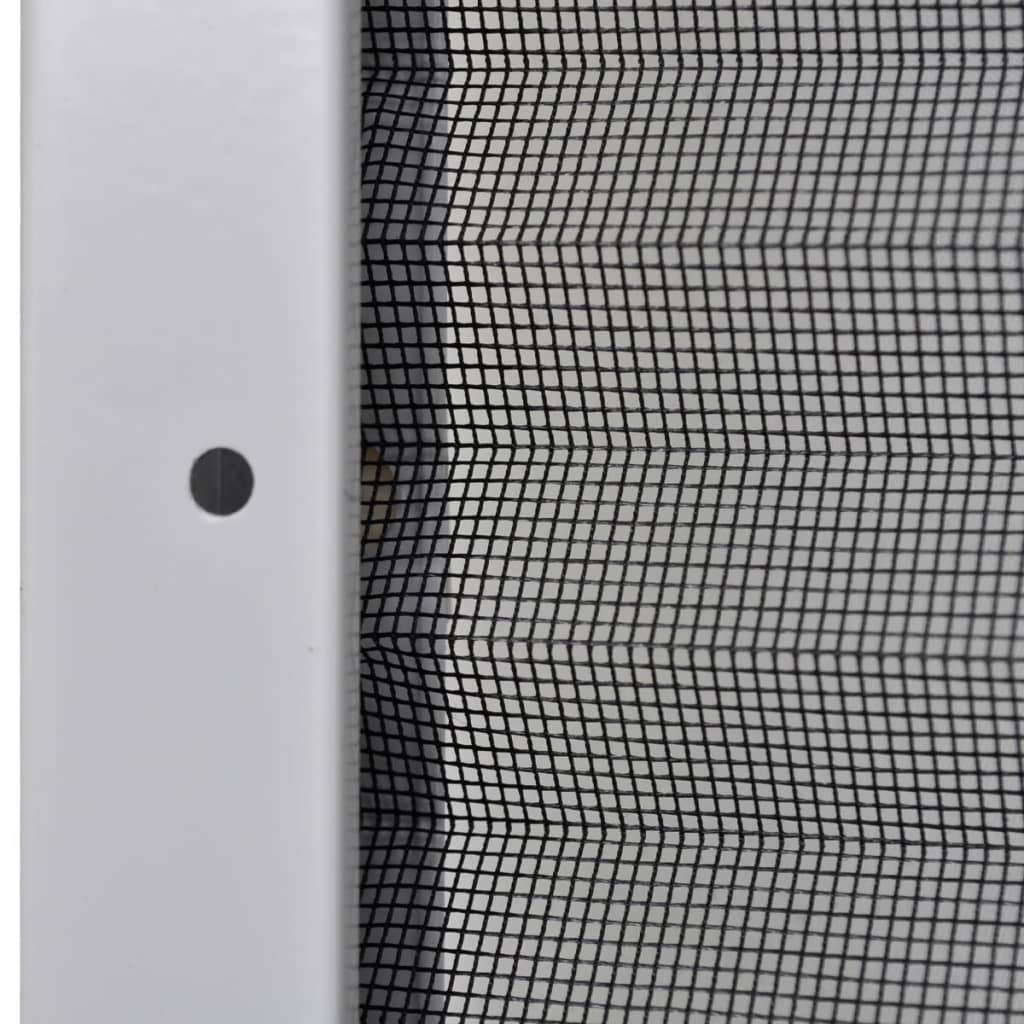 vidaXL Plisserat insektsnät för fönster 80x120 cm aluminium
