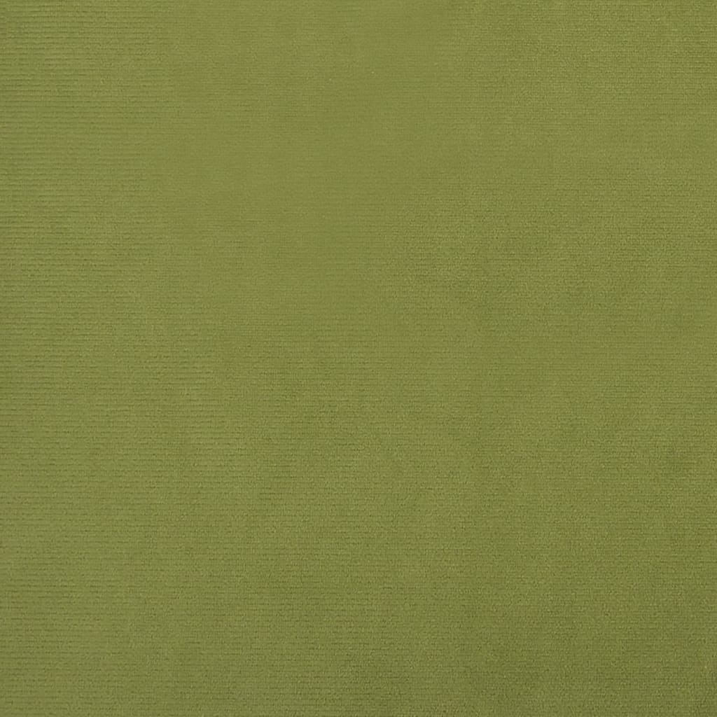 vidaXL Fotpall ljusgrön 78x56x32 cm sammet