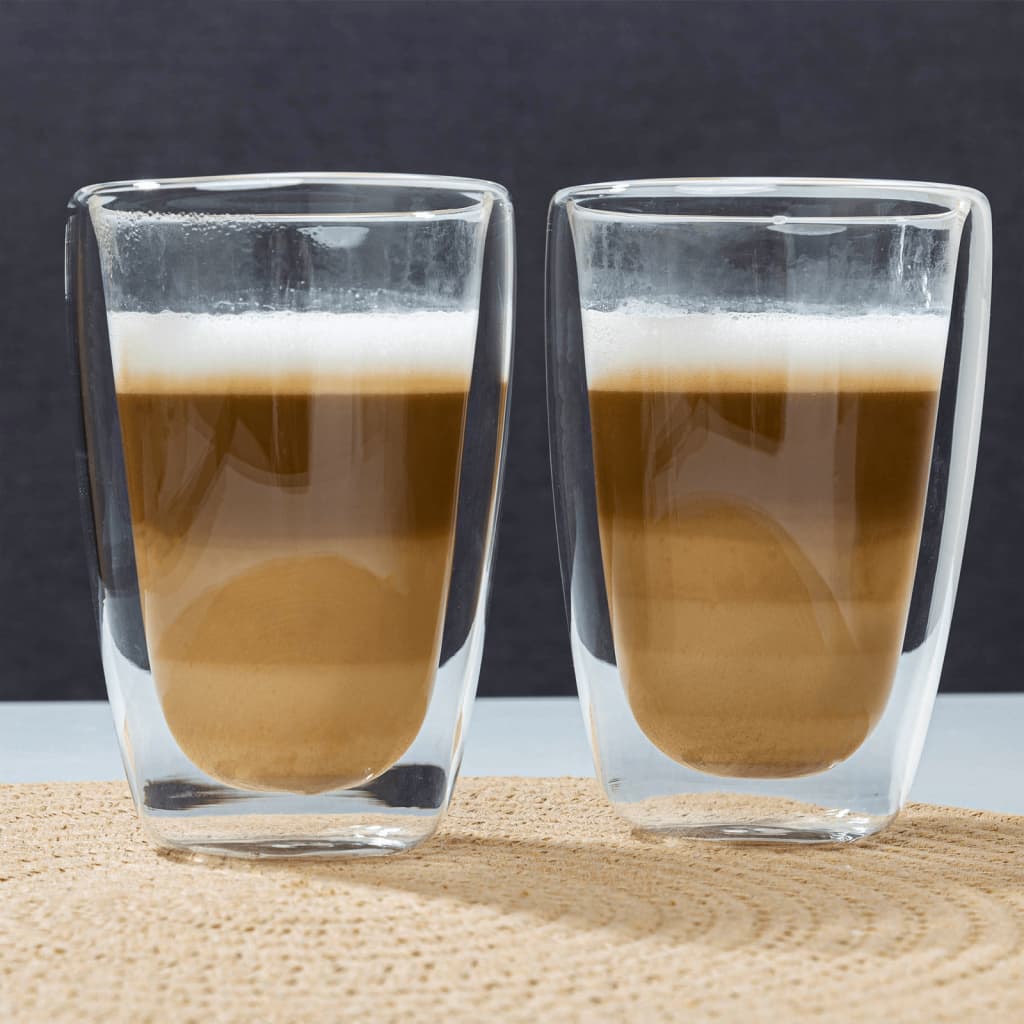 HI Latte macchiato-glas 2 st 400 ml genomskinlig