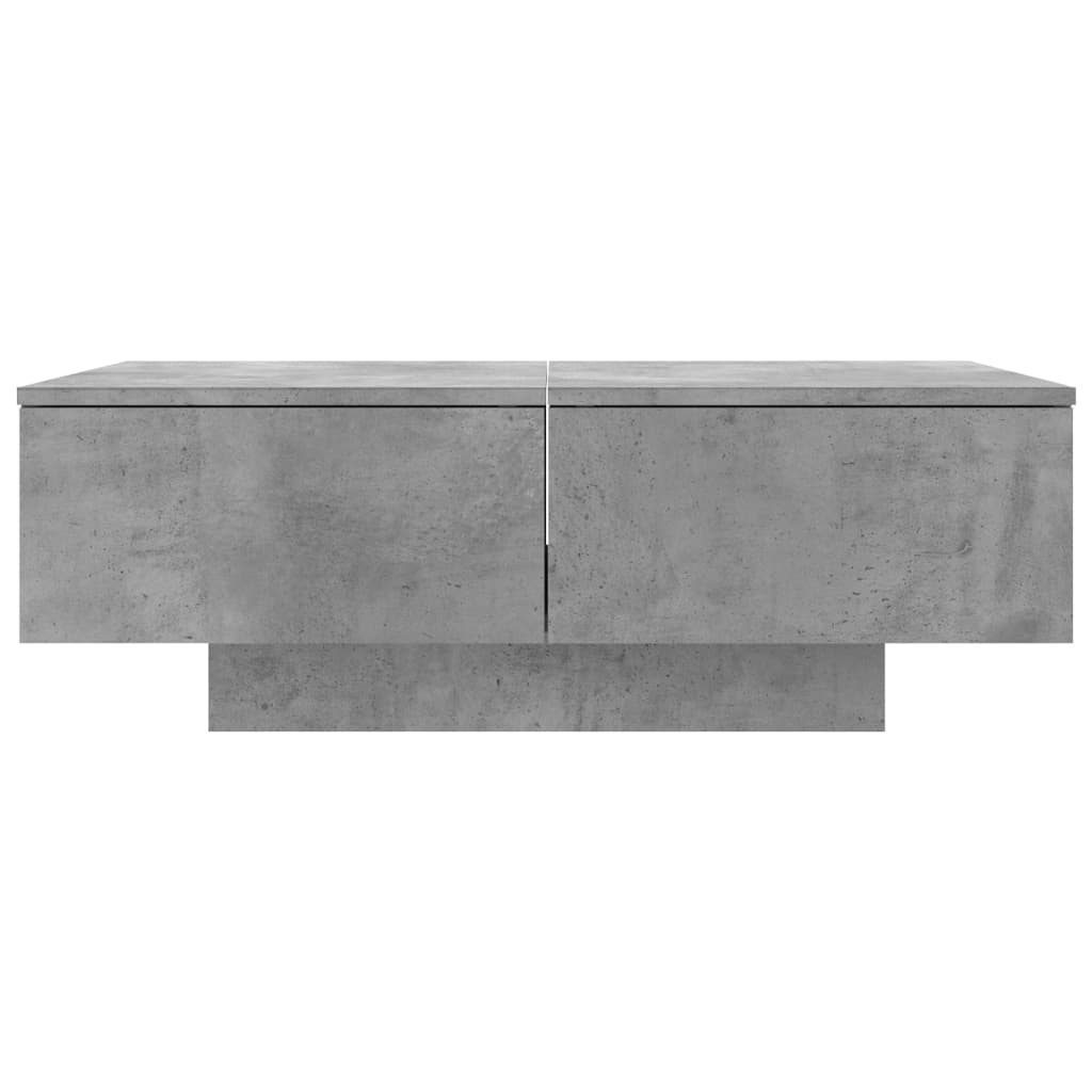 vidaXL Soffbord betongrå 90x60x31 cm spånskiva