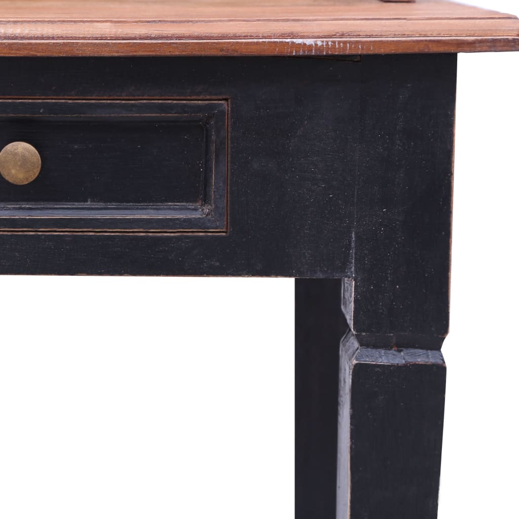 vidaXL Skrivbord med lådor 90x50x101 cm massivt återvunnet trä