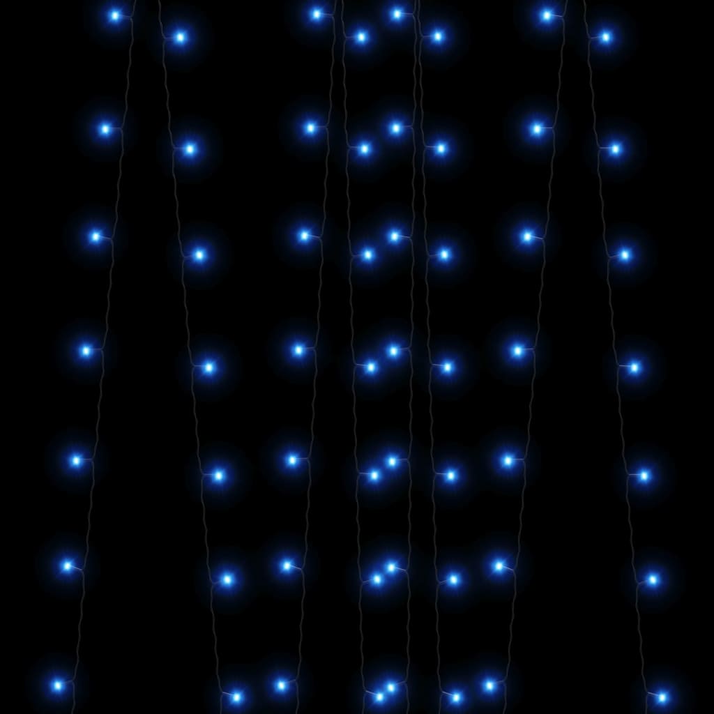 vidaXL Soldriven ljusslinga 5 st 5x200 lysdioder blå inne/ute