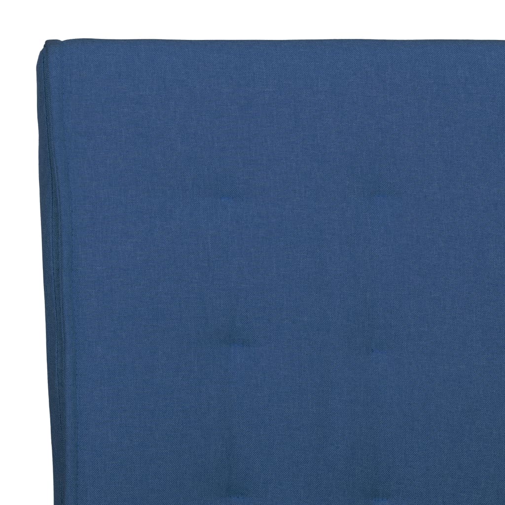 vidaXL Fribärande matstolar 2 st blå tyg
