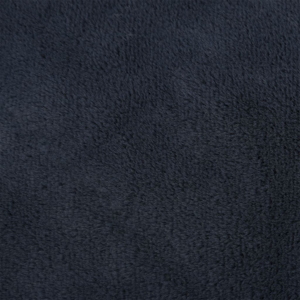 vidaXL Hundbädd mörkgrå 85,5x70x23 cm fleece med linnelook