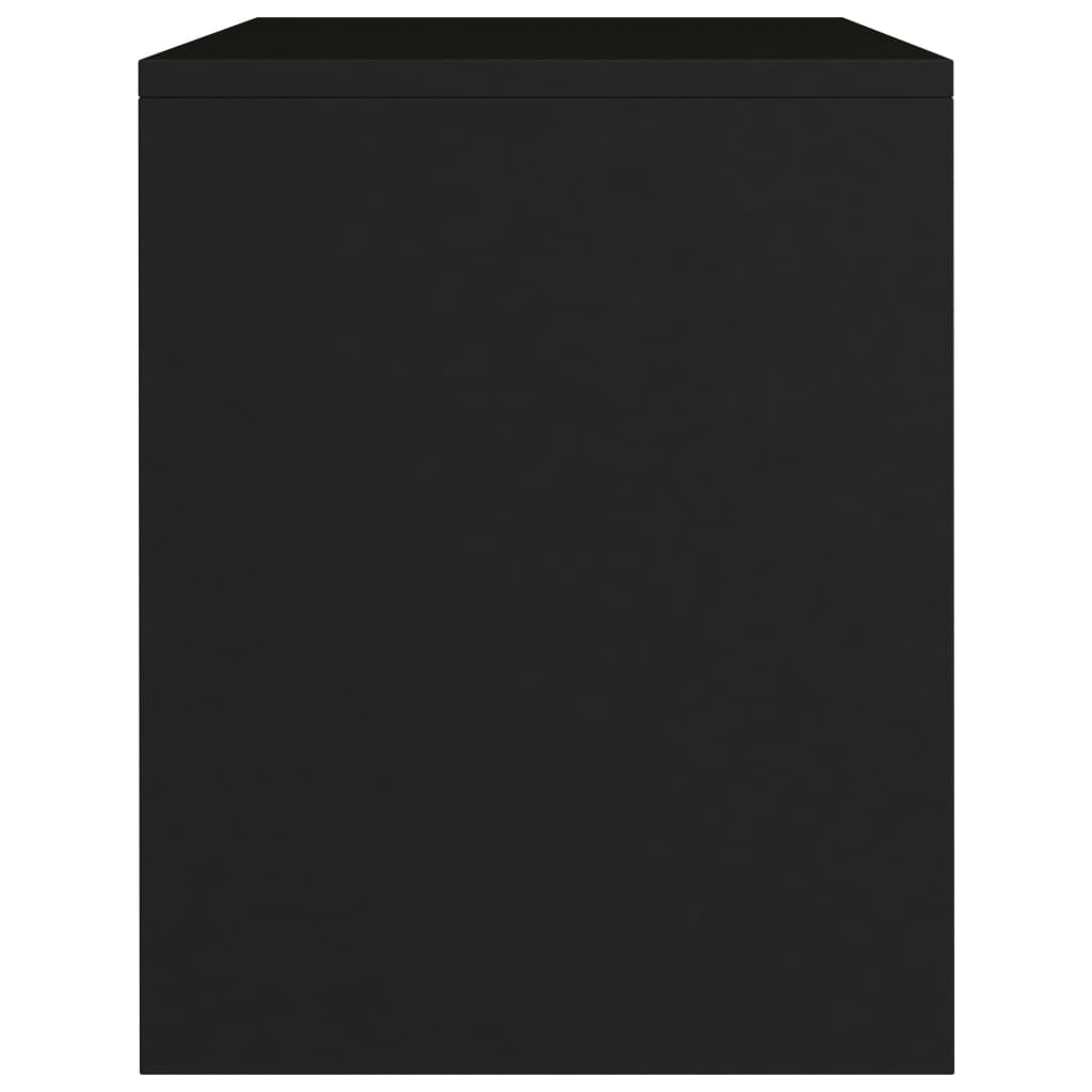 vidaXL Sängbord svart 40x30x40 cm konstruerat trä