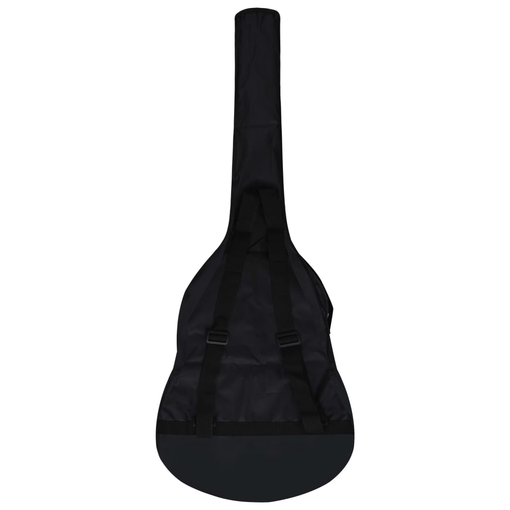 vidaXL Gitarr för nybörjare med fodral klassisk svart 4/4 39"