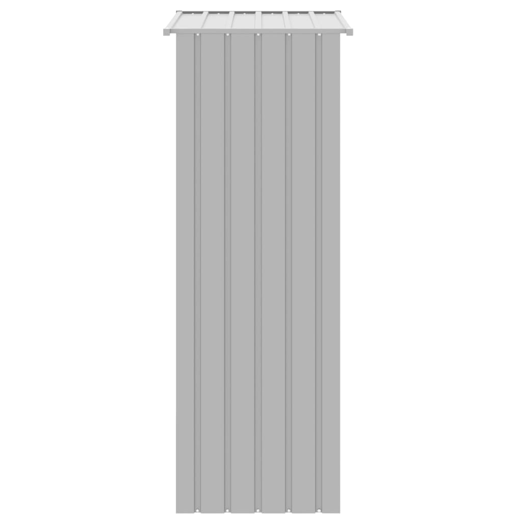 vidaXL Fågelbur grå 115x78x200 cm galvaniserat stål