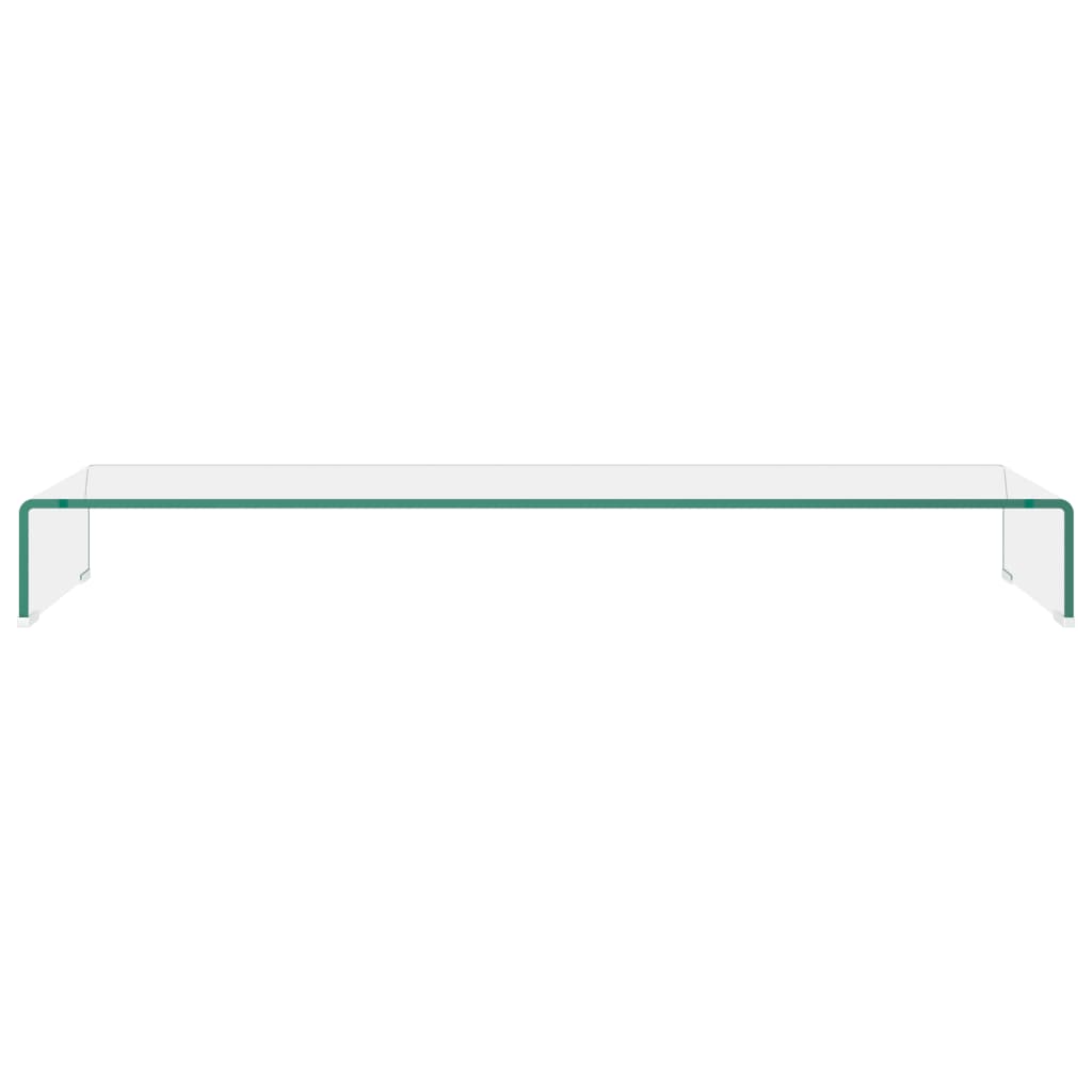 vidaXL TV-bord klarglas 110x30x13 cm