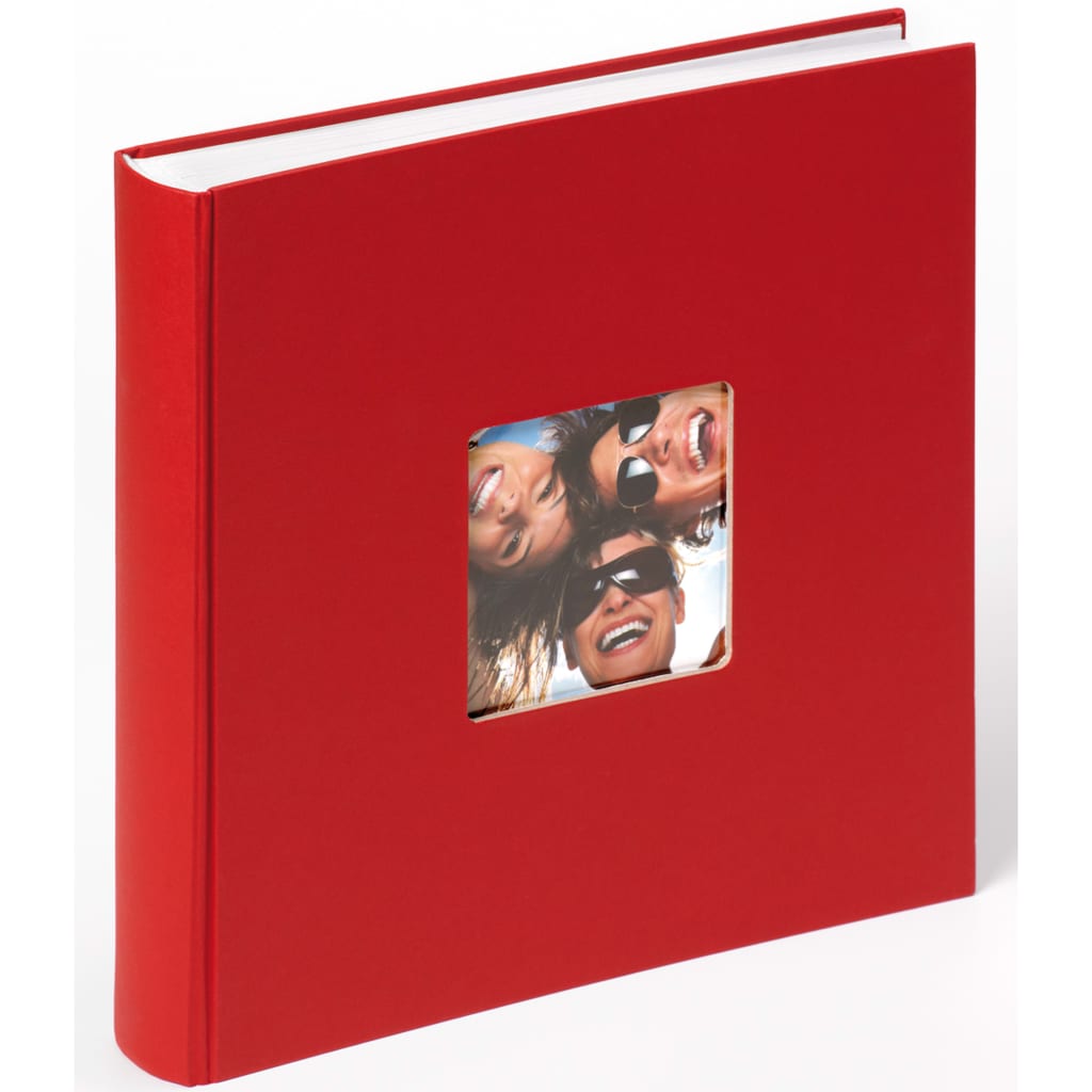 Walther Design Fotoalbum Fun 30x30 cm röd 100 sidor
