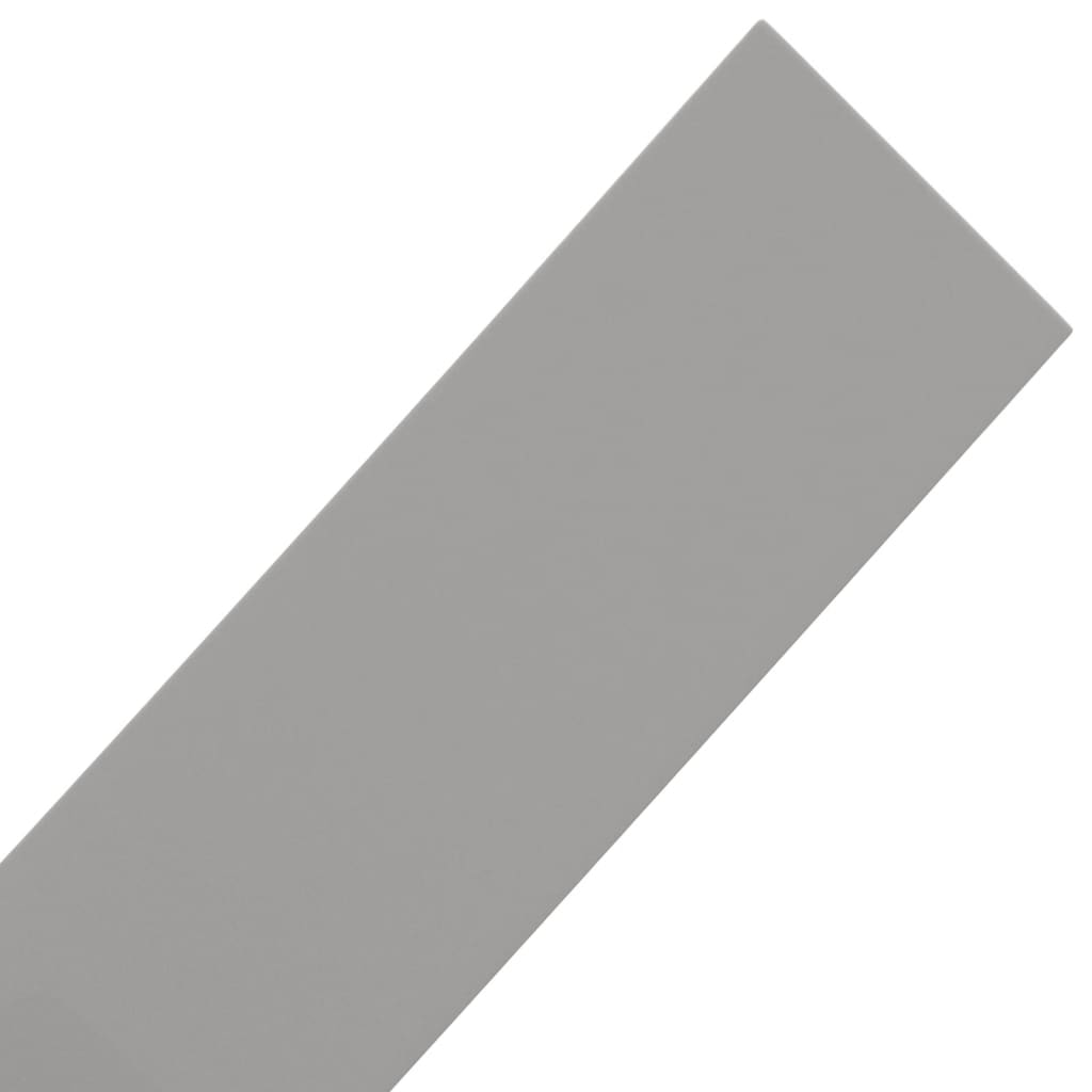 vidaXL Rabattkant grå 10 m 10 cm polyeten