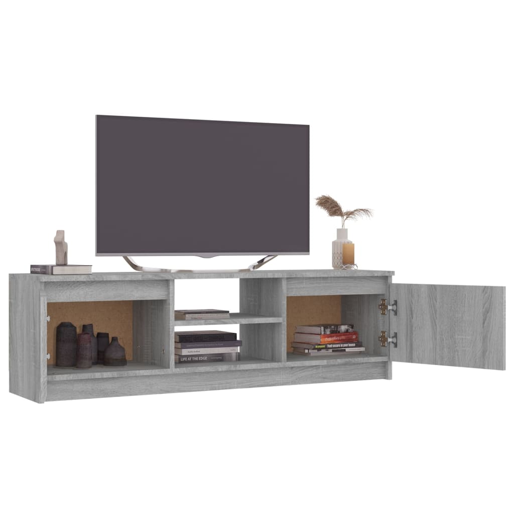 vidaXL TV-bänk grå sonoma 120x30x35,5 cm konstruerat trä
