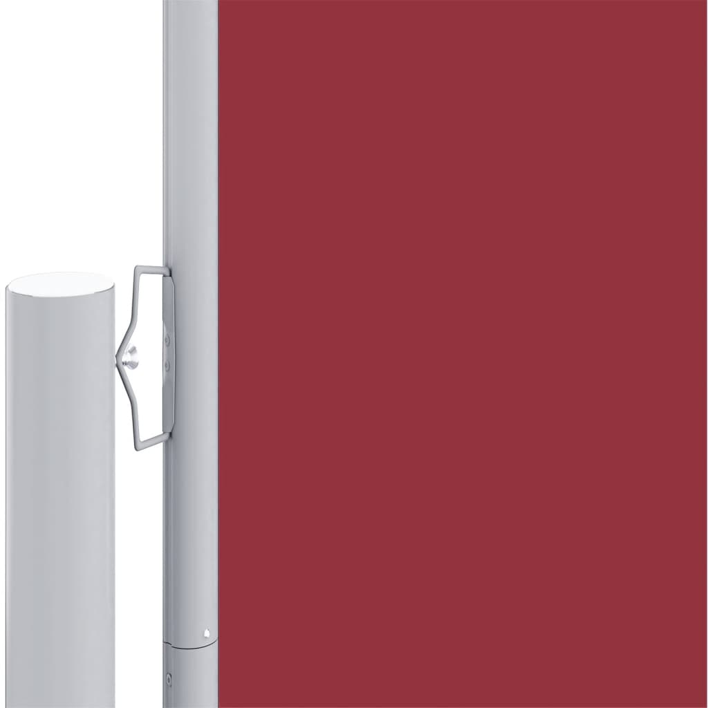 vidaXL Infällbar sidomarkis 180x600 cm röd