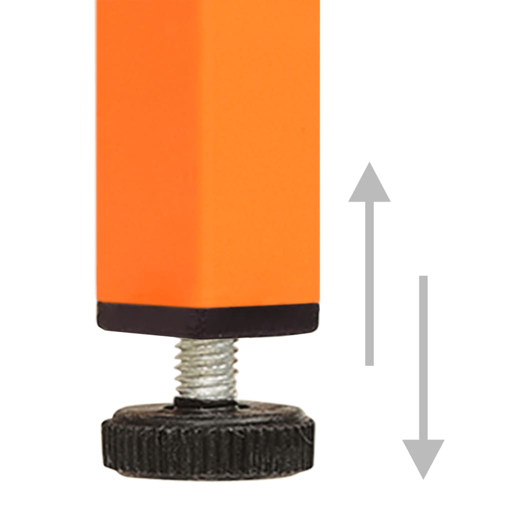 vidaXL Förvaringsskåp orange 35x46x180 cm stål
