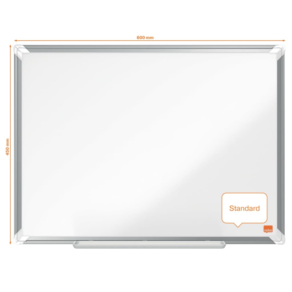 Nobo Magnetisk whiteboard Premium Plus stål 60x45 cm