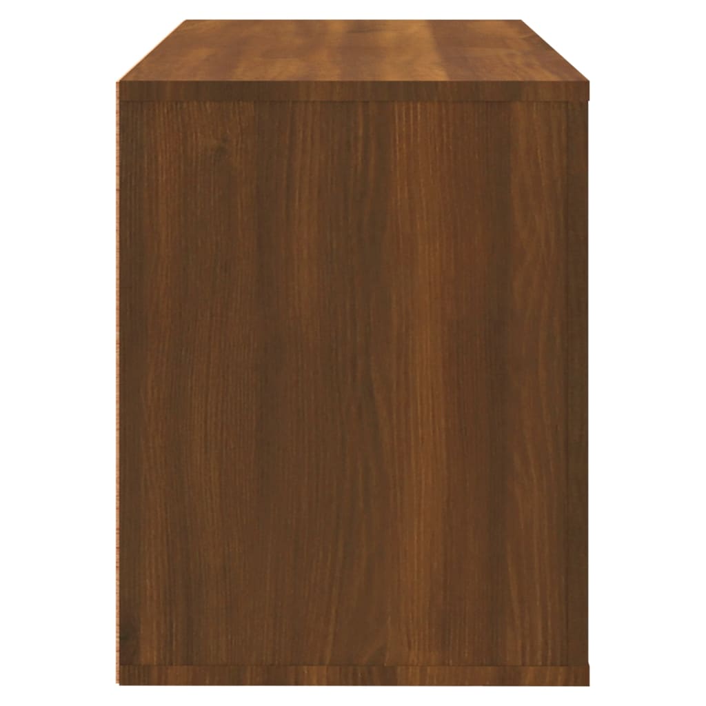 vidaXL Skoskåp brun ek 80x35x45 cm konstruerat trä
