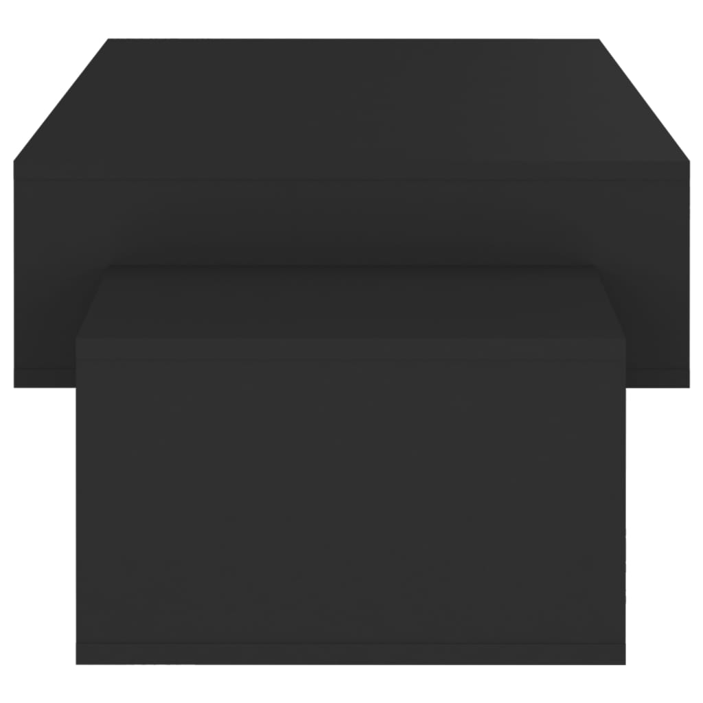 vidaXL Soffbord svart 105x55x32 cm spånskiva