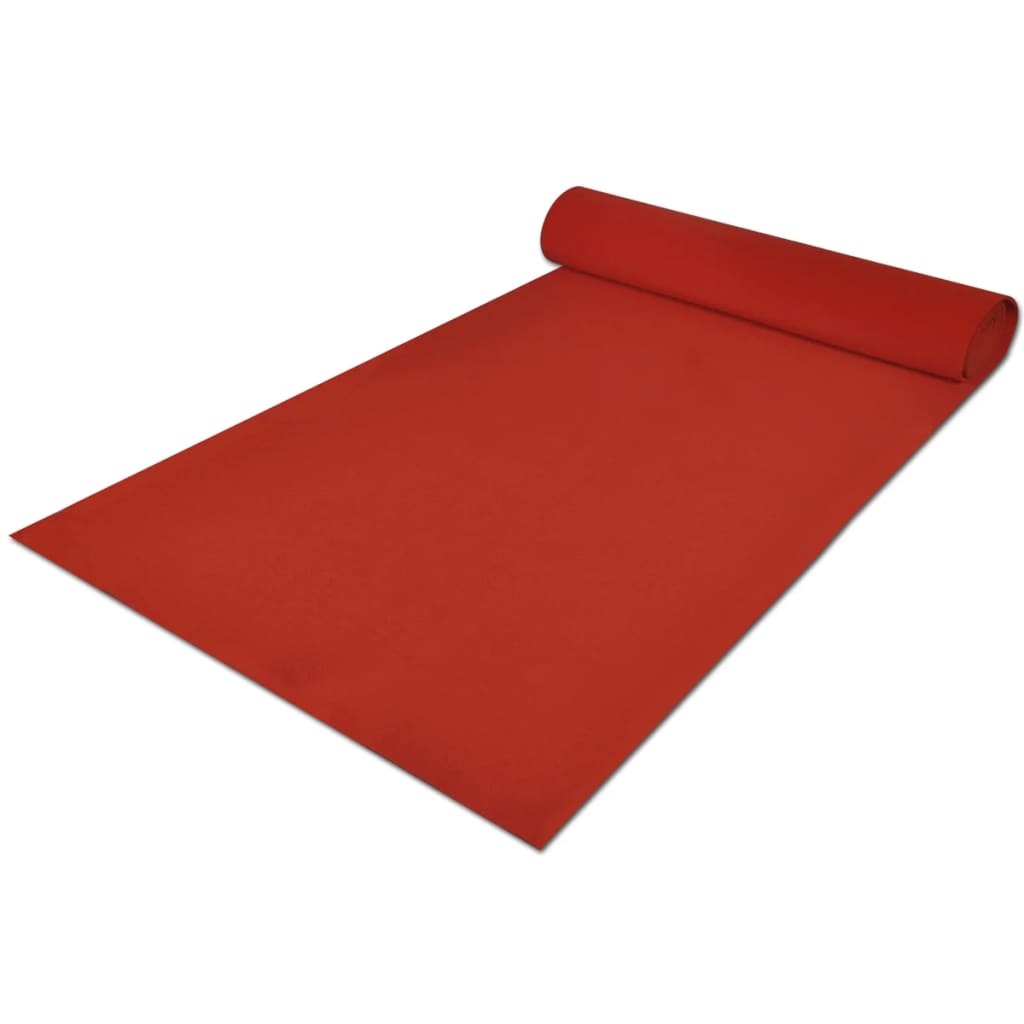 vidaXL Röd matta 1 x 20 m extra tung 400 g/m2