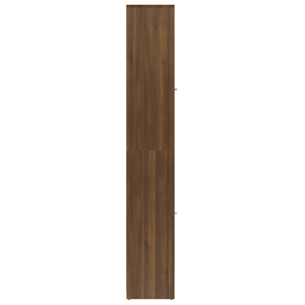 vidaXL Badrumsskåp brun ek 30x30x183,5 cm konstruerat trä