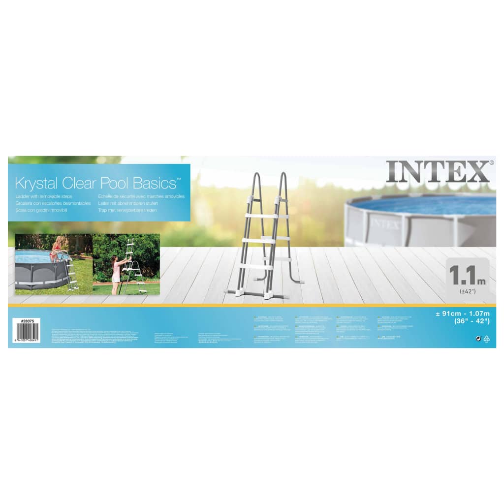 Intex Säkerhetsstege med 3 steg 91-107 cm