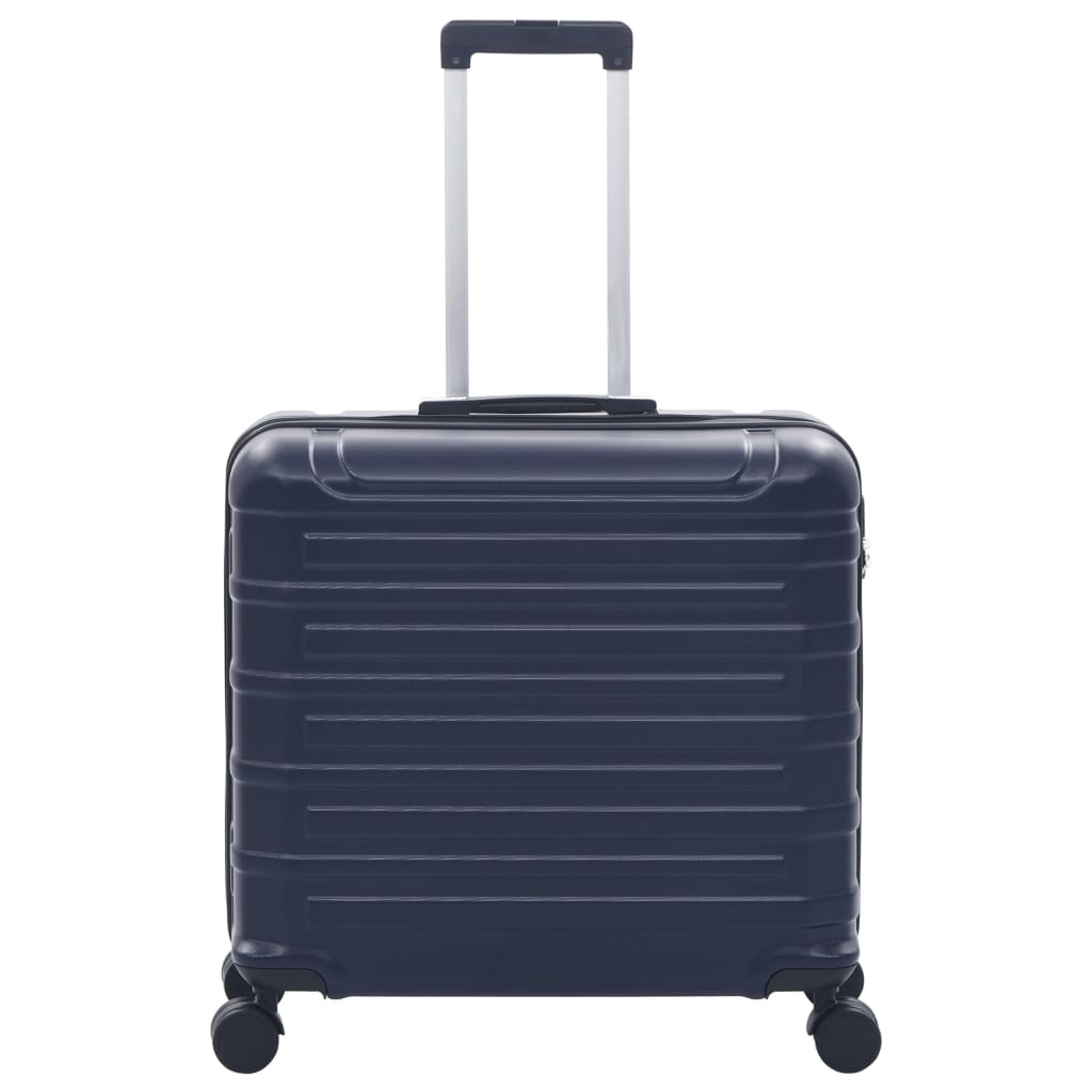 vidaXL Hårda resväskor 2 st marinblå ABS