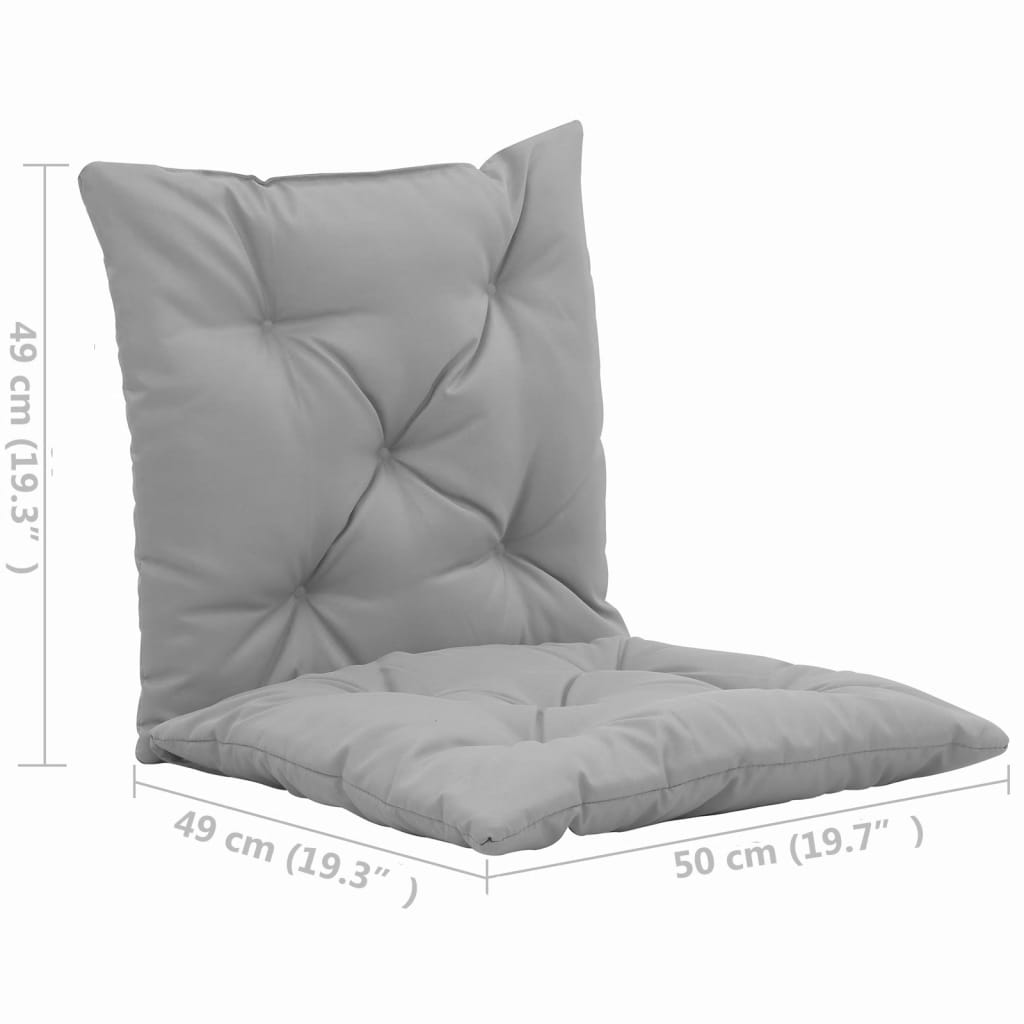 vidaXL Dynor för hammock 2 st grå 50 cm
