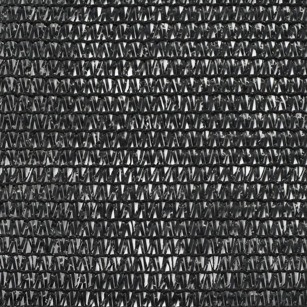 vidaXL Vindskydd för tennisplan HDPE 1,2x100 m svart