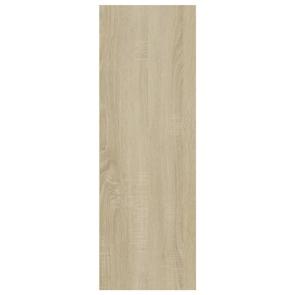 vidaXL Bokhylla/skänk vit och sonoma-ek 66x30x98 cm konstruerat trä