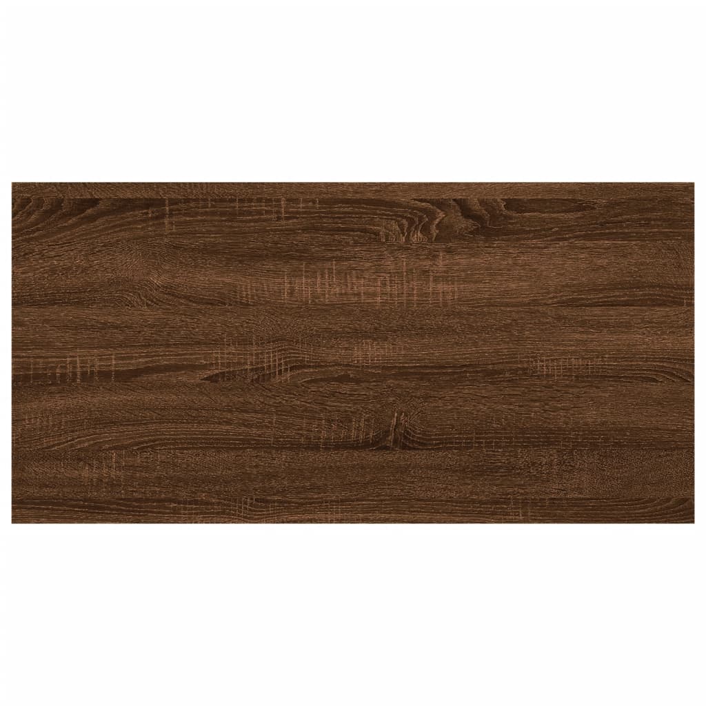 vidaXL Vägghyllor 4 st brun ek 60x20x1,5 cm konstruerat trä