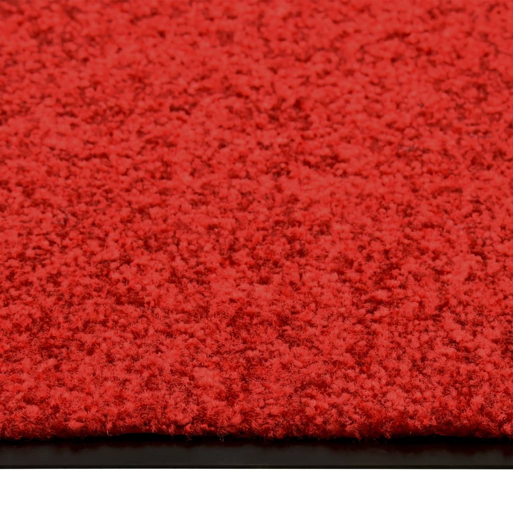 vidaXL Dörrmatta tvättbar röd 120x180 cm