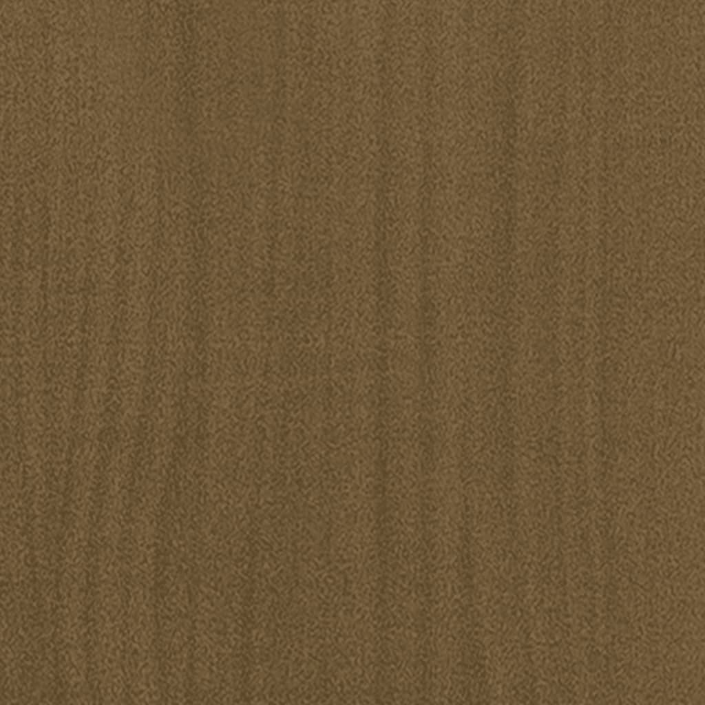 vidaXL Sängram honungsbrun massiv furu 140x200 cm
