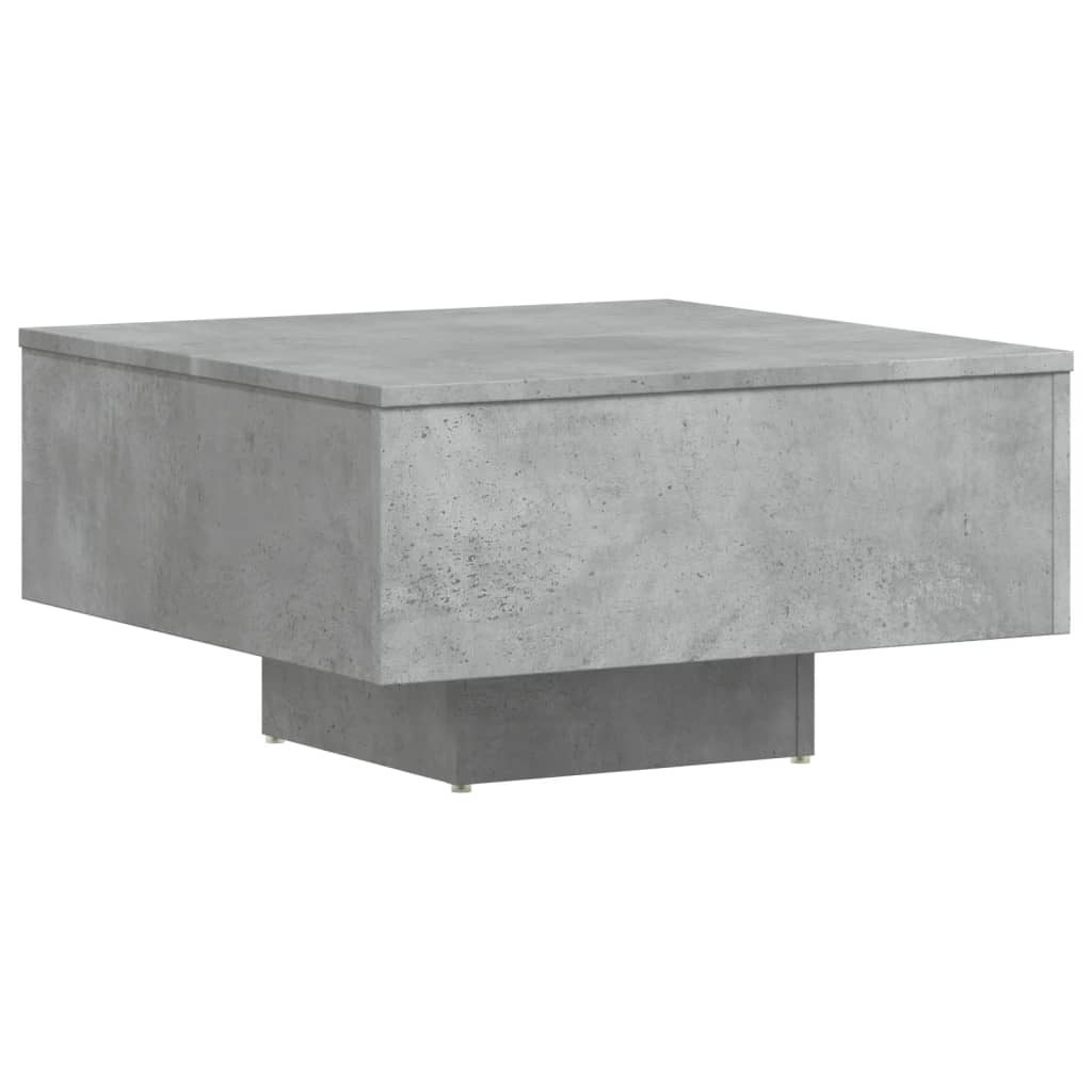 vidaXL Soffbord betonggrå 60x60x31,5 cm spånskiva