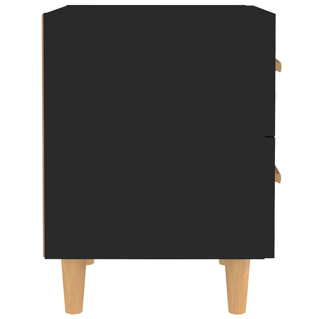 vidaXL Sängbord 2 st svarta 40x35x47,5 cm