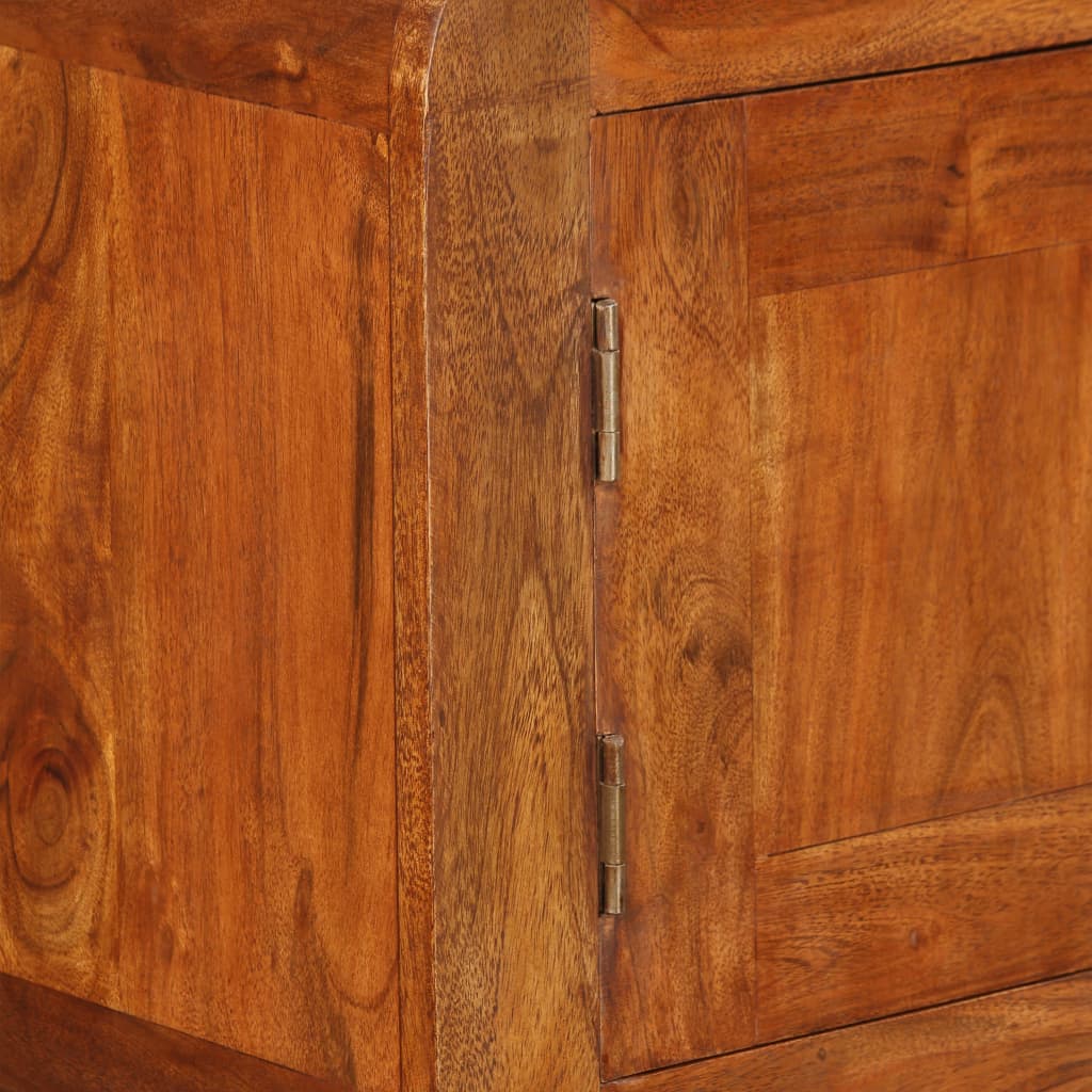 vidaXL Skänk massivt trä med honungsfinish 120x30x75 cm