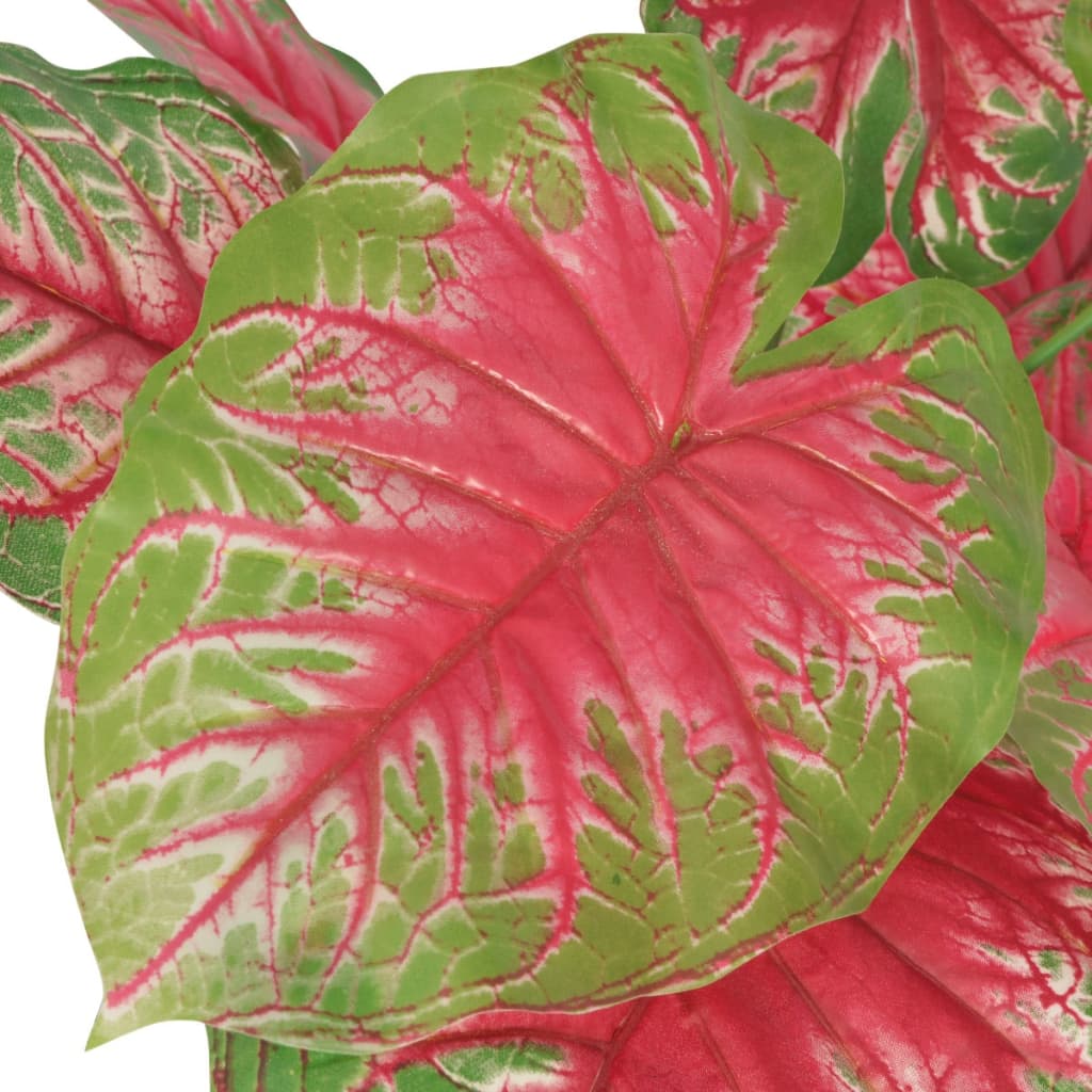 vidaXL Konstväxt Kaladium med kruka 85 cm grön och röd