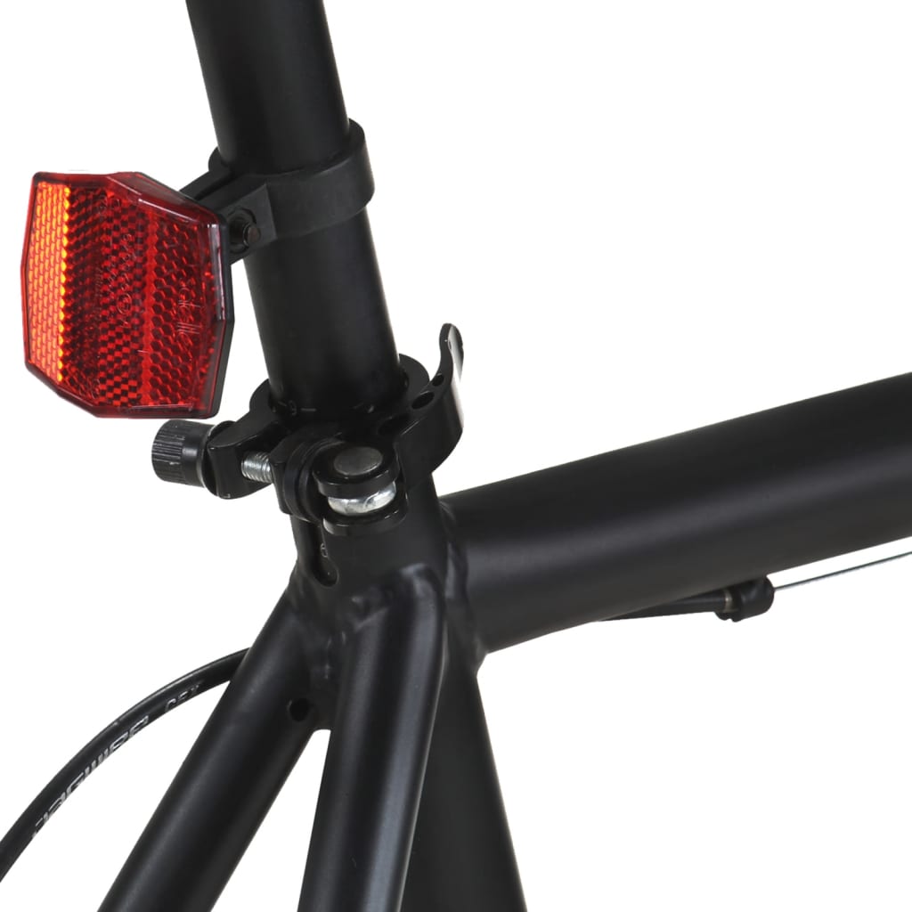 vidaXL Fixed gear cykel svart 700c 59 cm