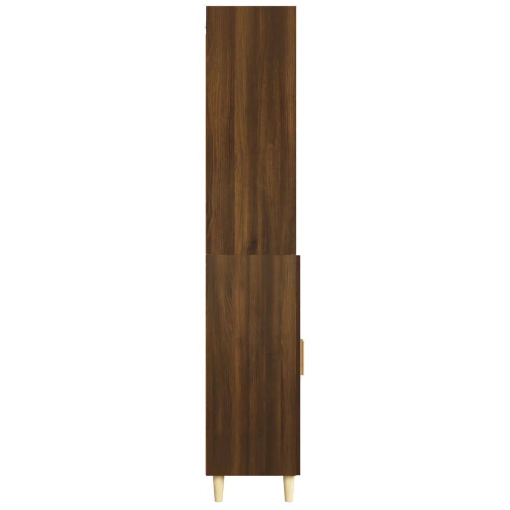 vidaXL Skåp brun ek konstruerat trä