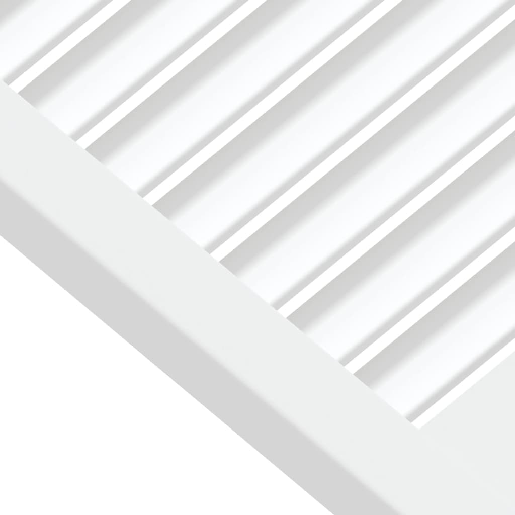 vidaXL Skåpluckor lamelldesign 2 st vit 39,5x59,4 cm massiv furu