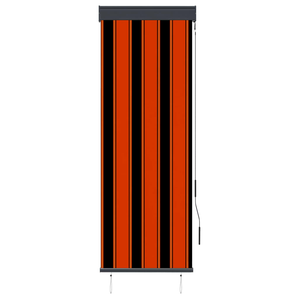 vidaXL Rullgardin utomhus 60x250 cm orange och brun