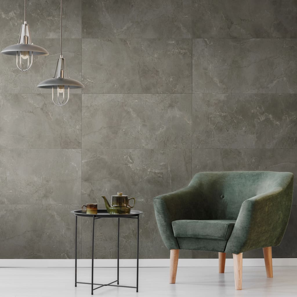 Grosfillex Väggplattor Gx Wall+ 11 st marmor 30x60cm grå