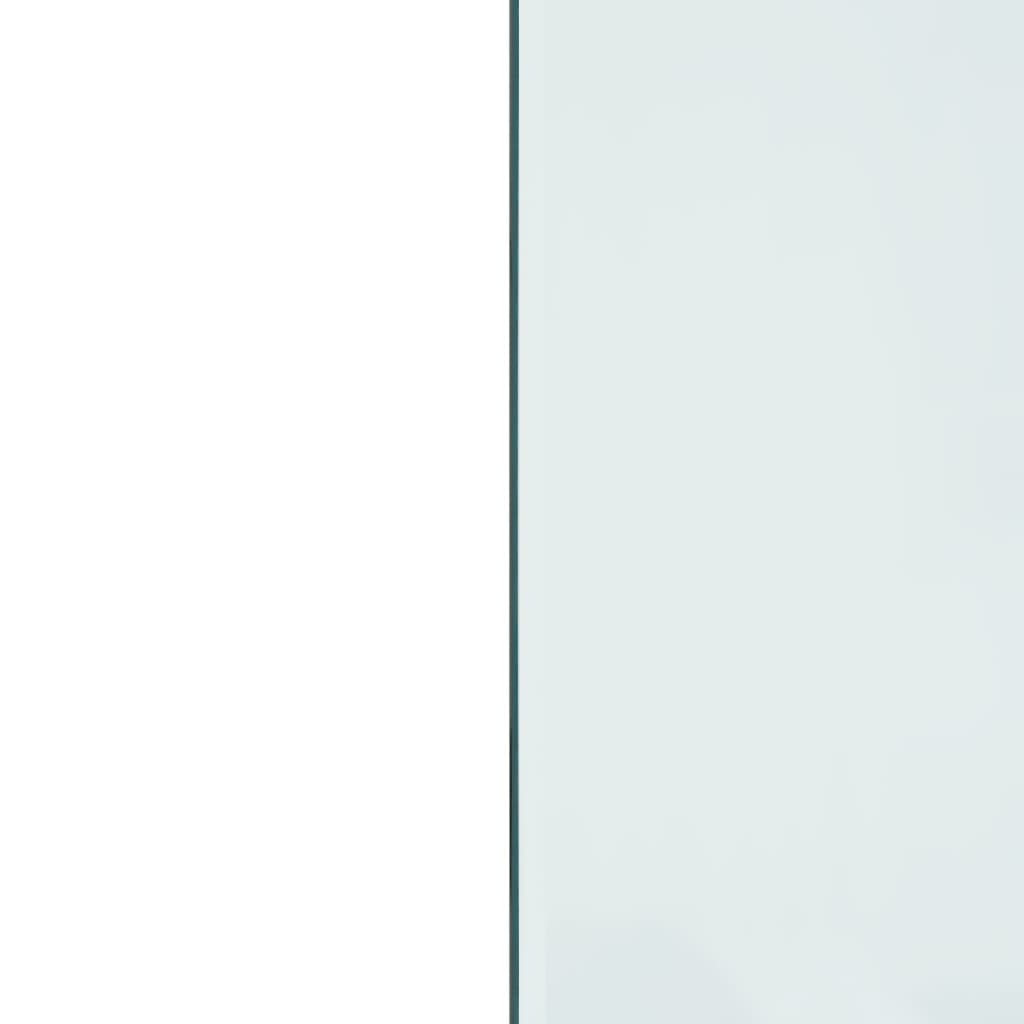 vidaXL Glasskiva för öppen spis rektangulär 100x60 cm
