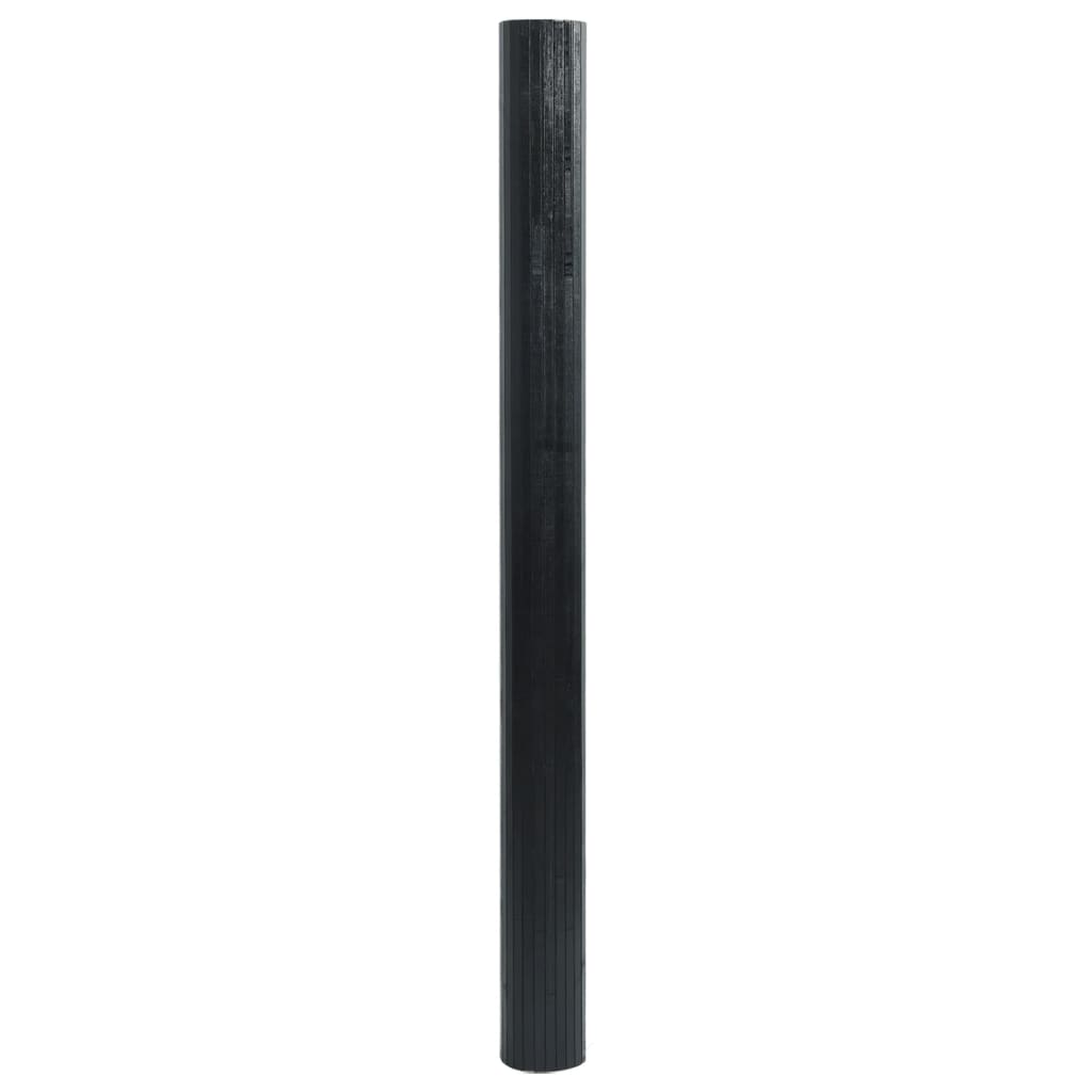 vidaXL Matta rektangulär svart 60x200 cm bambu