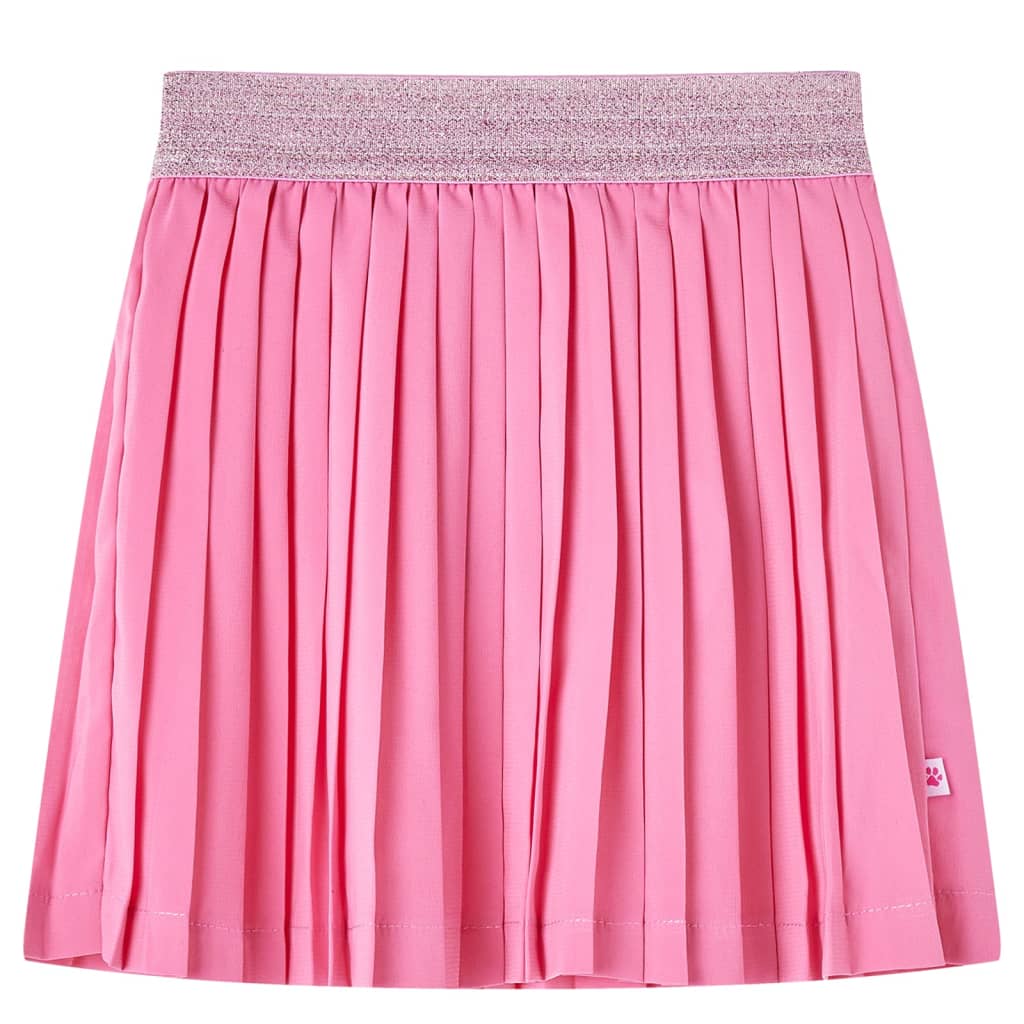 Plisserad kjol för barn rosa 92