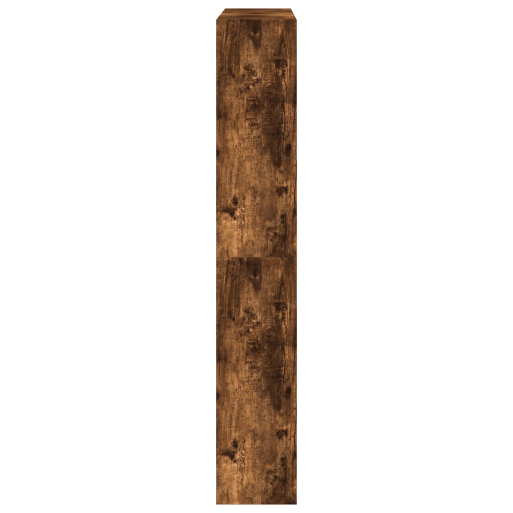 vidaXL Skoställ rökfärgad ek 80x21x125,5 cm konstruerat trä