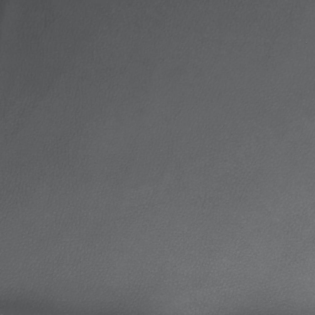 vidaXL Bänk grå 100x75x76 cm konstläder