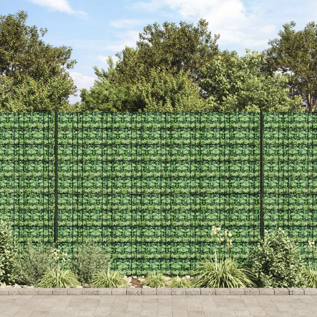 vidaXL Insynsskydd för trädgården 4 st PVC 35x0,19 m grön